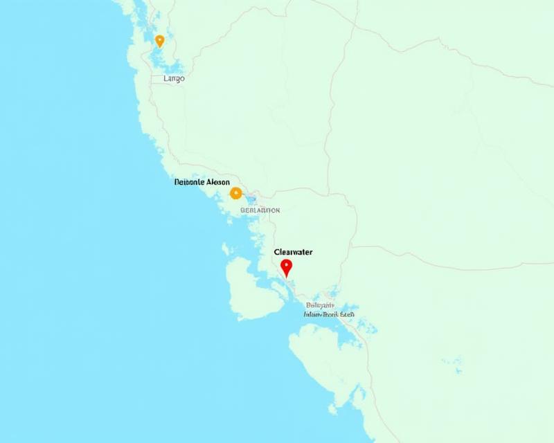 Map of Pinellas County service zone